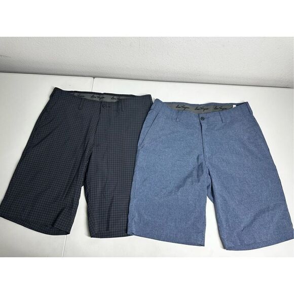 Ben Hogan Set of 2 Chino Shorts Gray Blue Size 32 - Picture 1 of 12